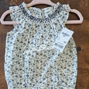 Blue Floral Onsie